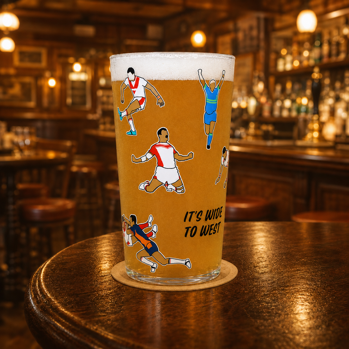 St Helens Pint Glass
