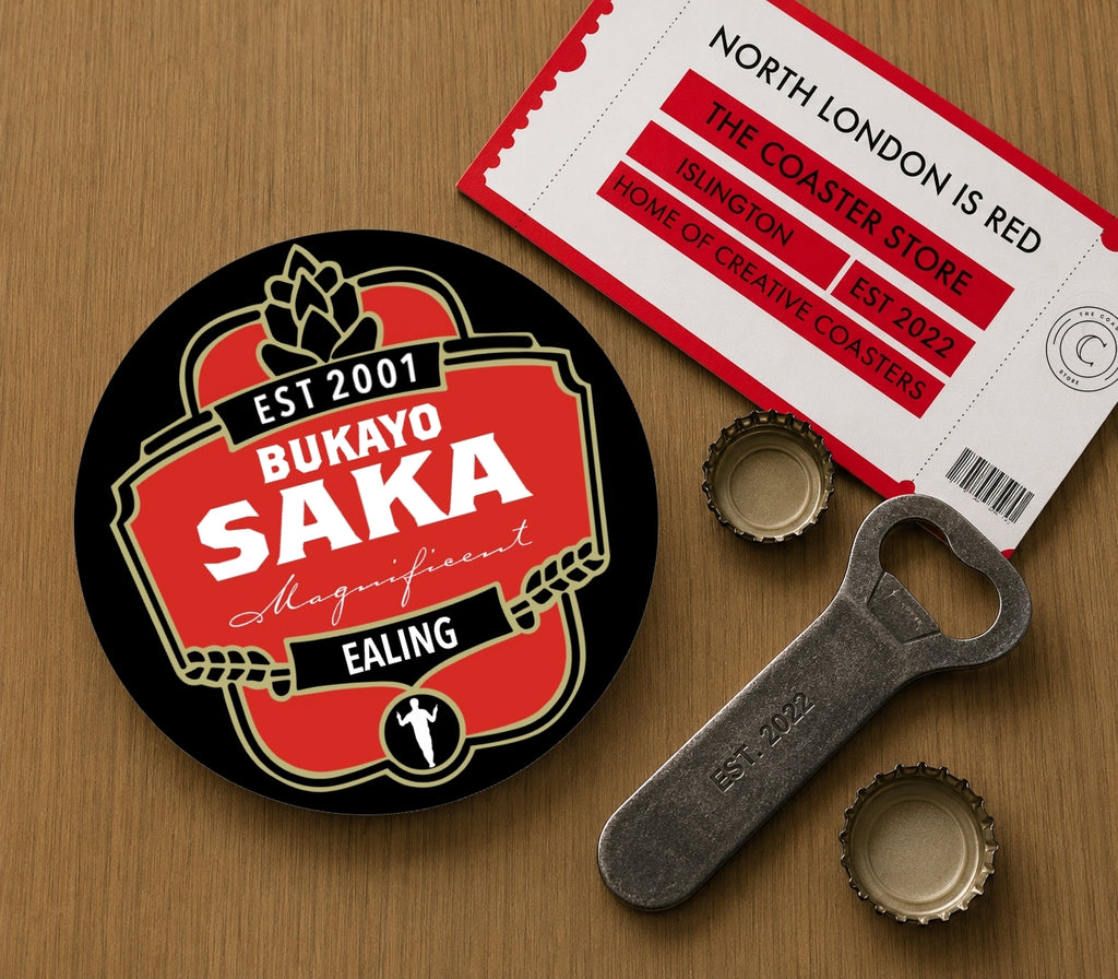 Arsenal Coasters Pack of 10 or Individual Coasters