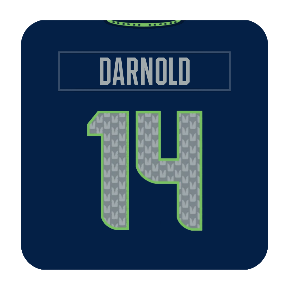 Seattle Seahawks Coaster Any Name Any Number