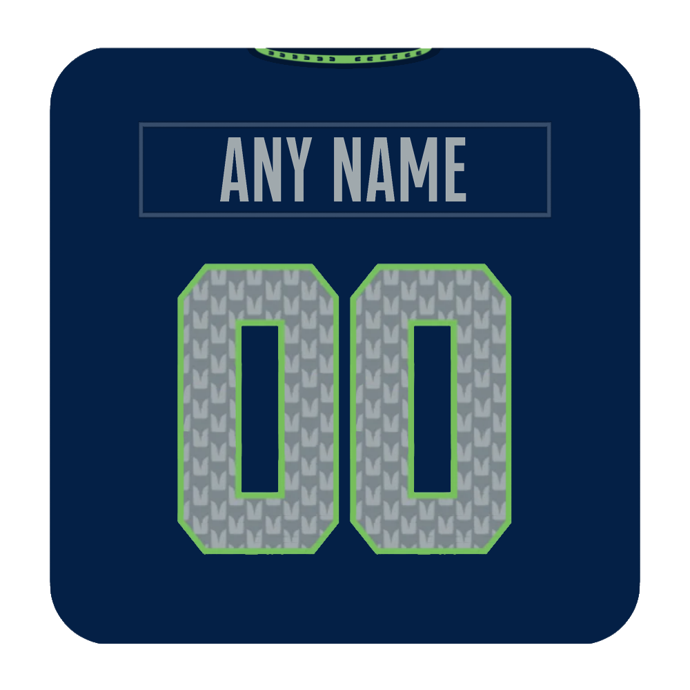 Seattle Seahawks Coaster Any Name Any Number