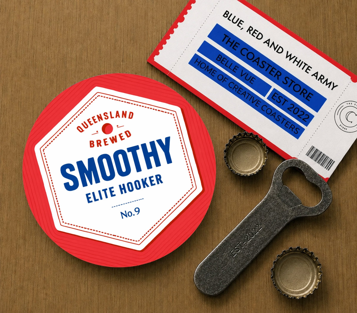 Wakefield Trinity Coasters Pack of 10 or Individual Coasters