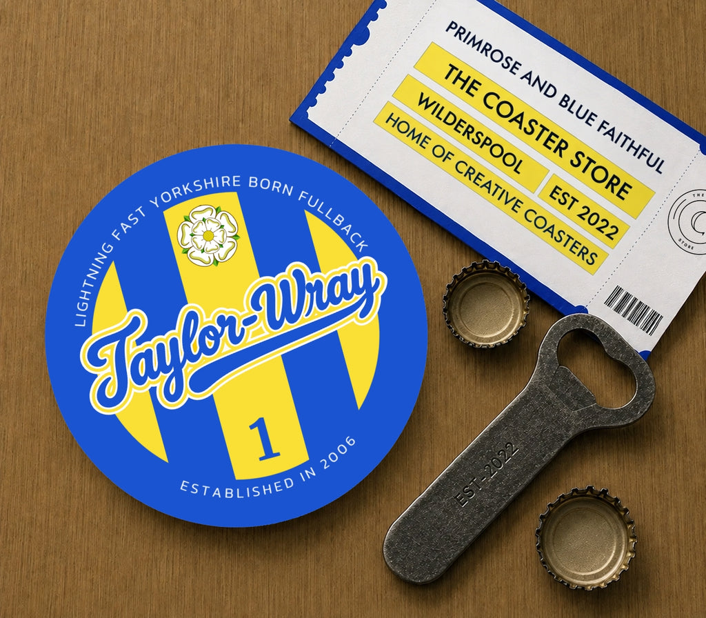 Warrington Wolves Coasters Pack of 10 or Individual Coasters