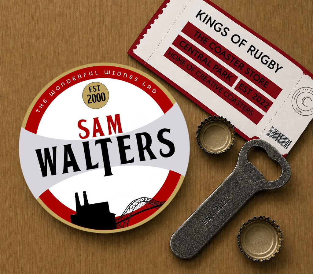Wigan Warriors Coasters Pack of 10 or Individual Coasters (Pack 2)