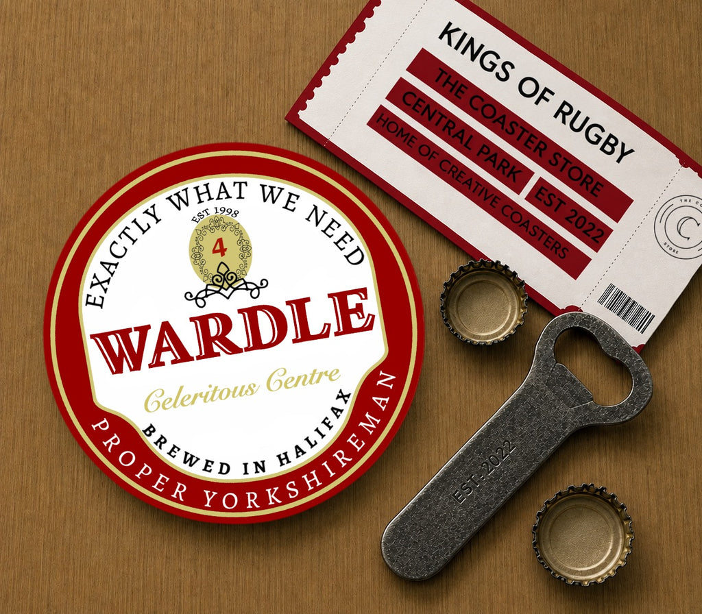 Wigan Warriors Coasters Pack of 10 or Individual Coasters (Pack 1)