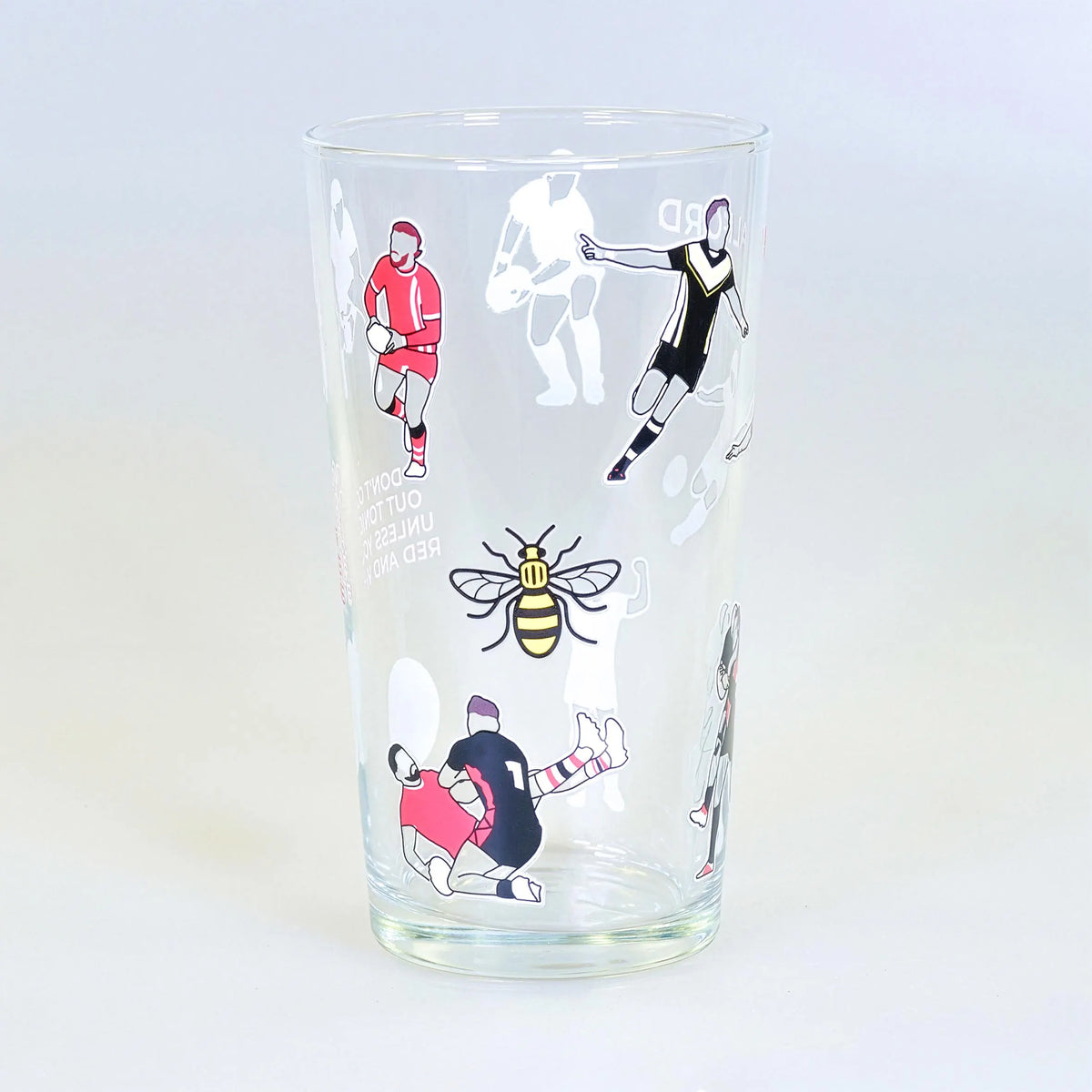 Salford Red Devils Pint Glass