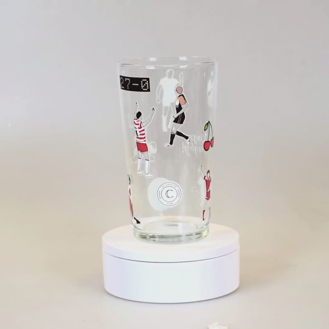 Wigan Warriors Pint Glass