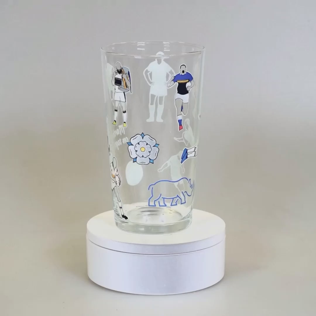 Leeds Rhinos Pint Glass