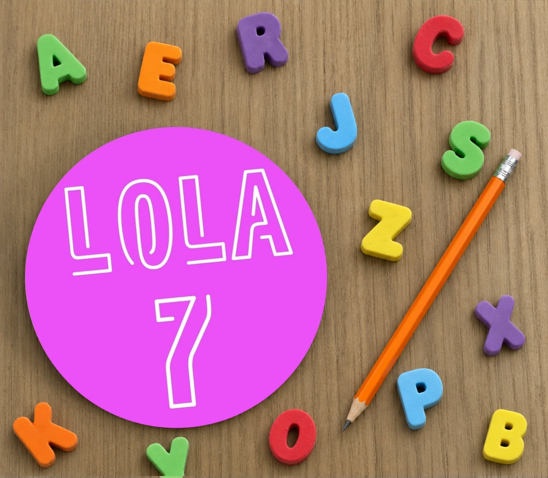 Personalised Name and Number Coaster